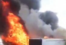 Gráficas del Incendio de una Camioneta y Movilizaciones en Caltzontzin