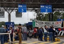 CNTE Toma Casetas; Acapara al Menos 6 Puntos en Michoacán