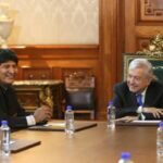 López Obrador Recibe a Evo Morales en Palacio Nacional