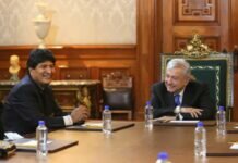 López Obrador Recibe a Evo Morales en Palacio Nacional