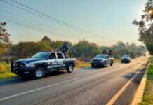 Refuerza SSP Trabajos de Seguridad en Apatzingán, Buenavista y Tepalcatepec