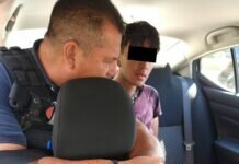 Elementos de la Policía Municipal División Tránsito, Evitan que un Masculino Atente Contra su Integridad Física