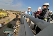 Supervisa Bedolla Avances en Construcción de Distribuidores Viales en Morelia