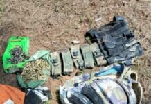 Sedena, SSP y GN aseguran equipo táctico, cargadores y municiones en Uruapan