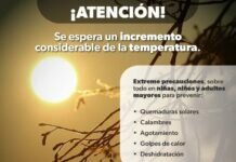 ¡Cuídate del calor! Se prevén temperaturas superiores a los 45 °C